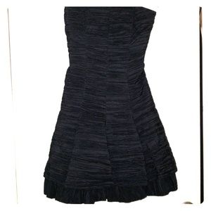 Jessica McClintock Black Strapless Dress
